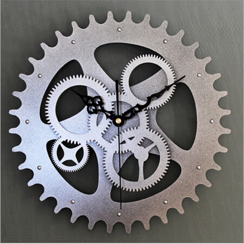 2014-Europe-Vintage-Large-Creative-Decorative-Gears-Wall-Clock-Metallic-Watch-Wall-Silver-Color-Whosale-Retail
